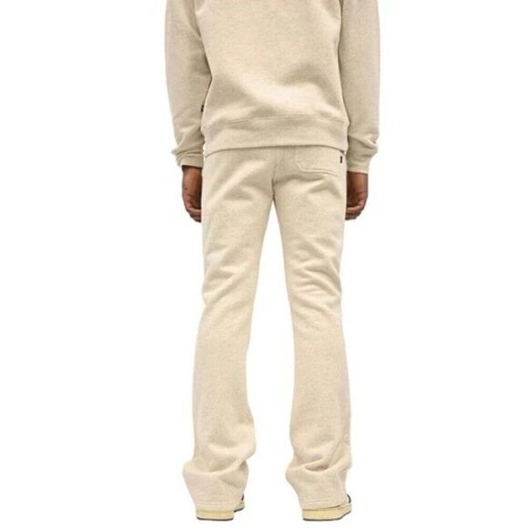 Doctrine Core Pocket Super Stacked Jogger Pants Heather Oatmeal Men's Size M NWT - Picture 2 of 10